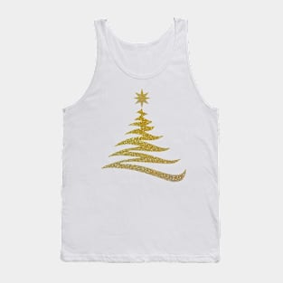 Gold Christmas Tree Tank Top